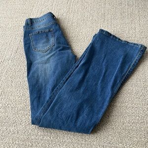 shein high waist flare jeans size medium